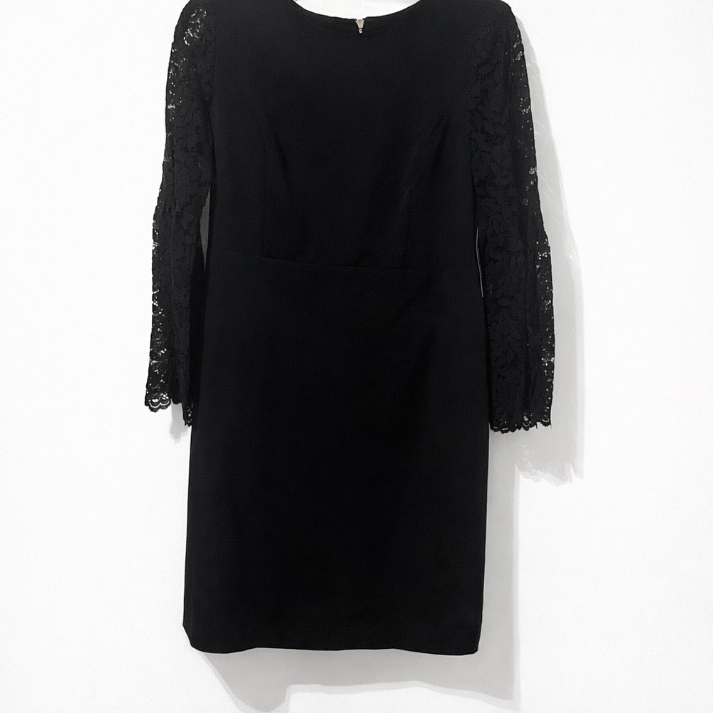 Tommy Hilfiger Black Dress with Lace Sleeves - Picture 5 of 9